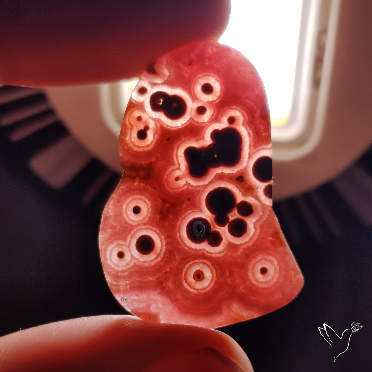 Rare Rhodochrosite Stalactite Orbicular Patterns