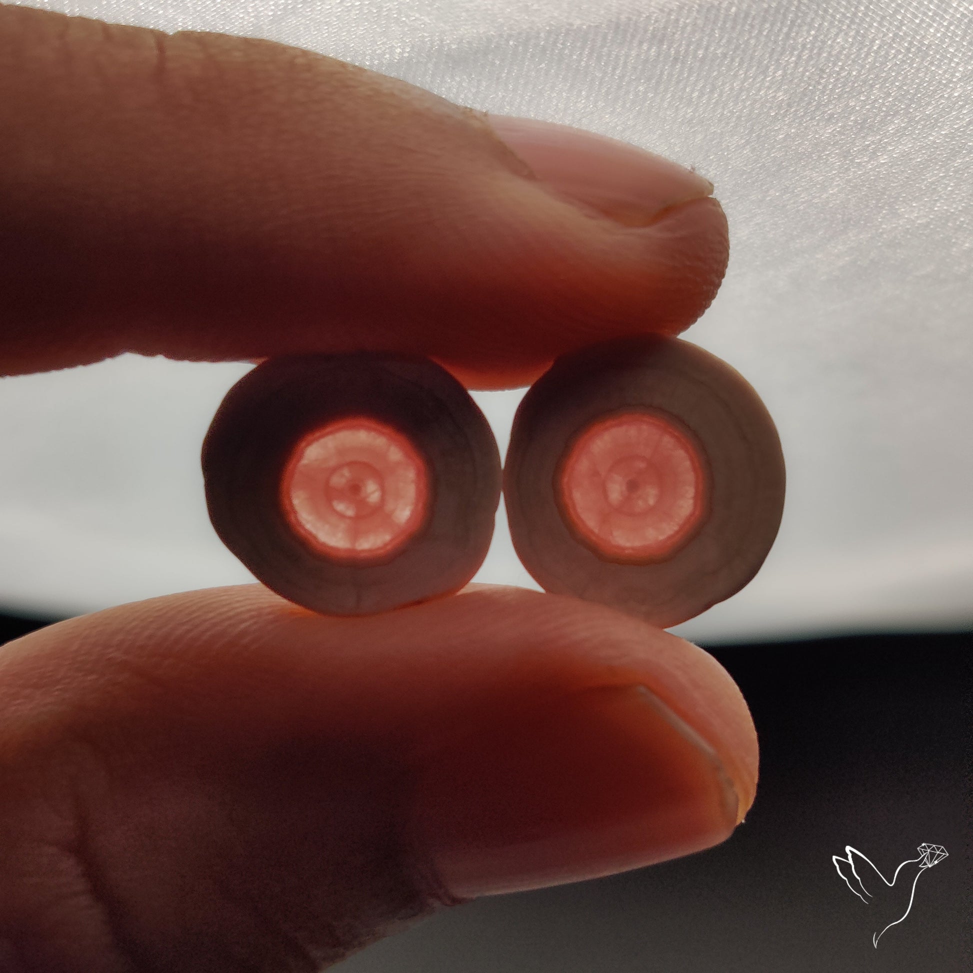Rhodochrosite Stalactite Pair