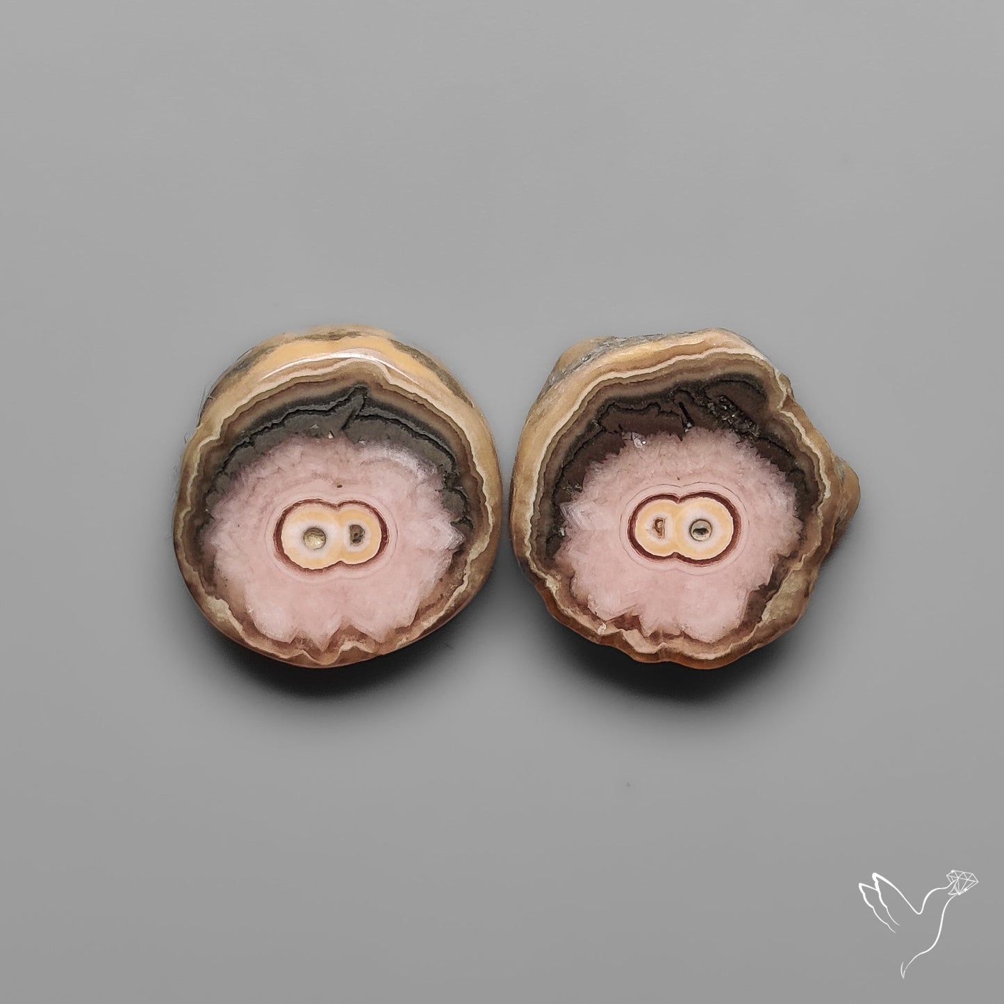 Rhodochrosite Stalactite Pair