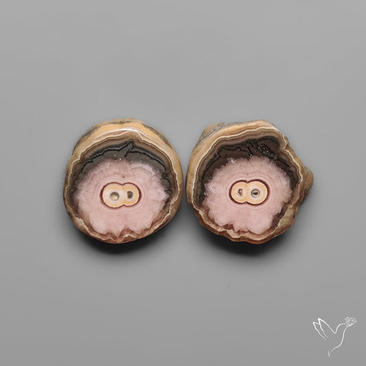 Rhodochrosite Stalactite Pair