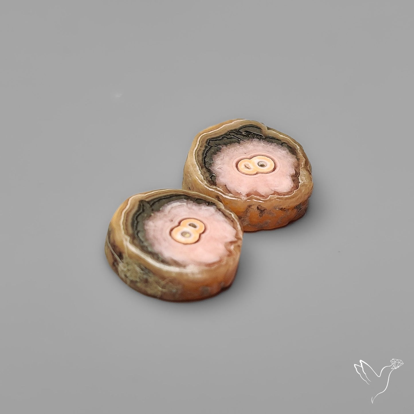 Rhodochrosite Stalactite Pair