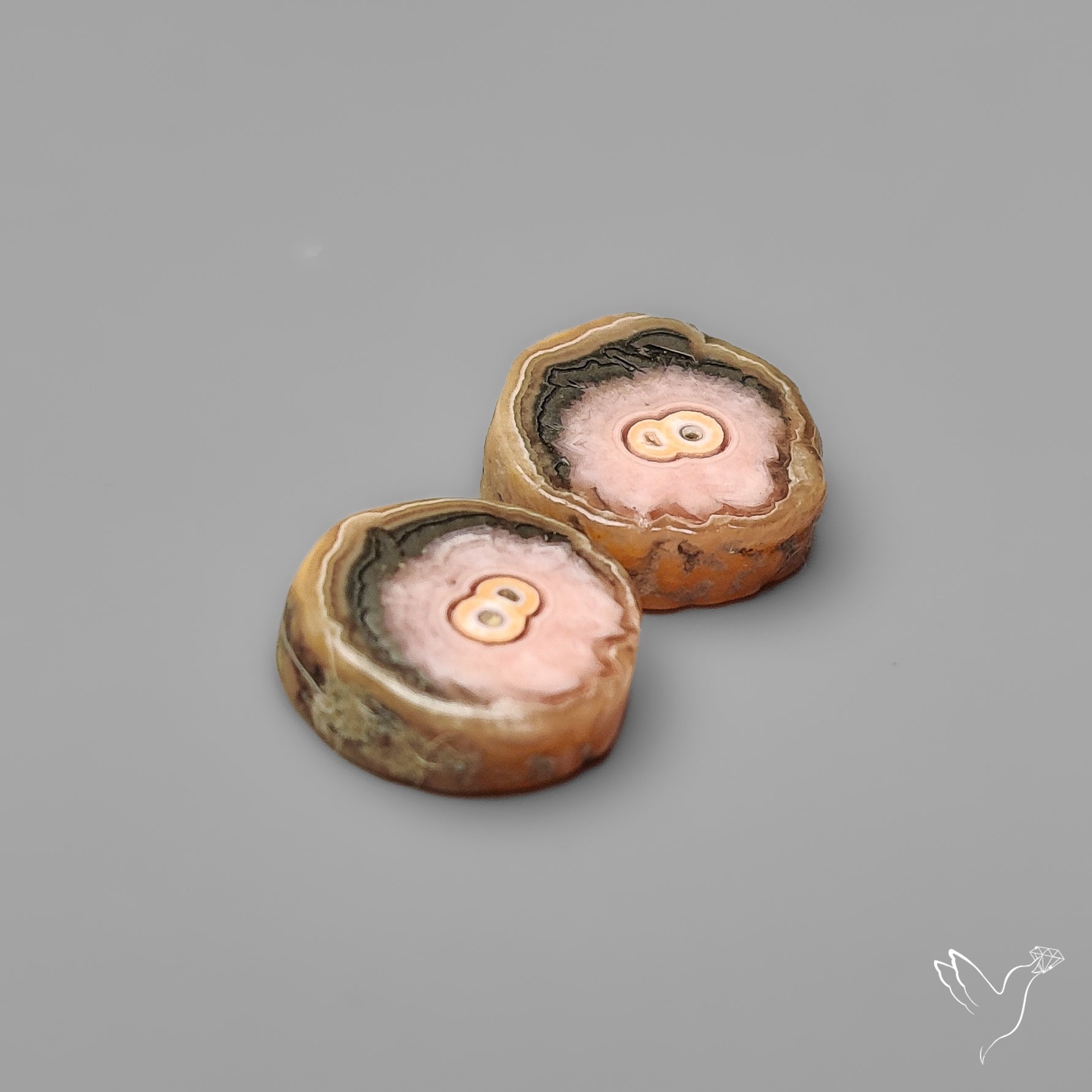 Rhodochrosite Stalactite Pair