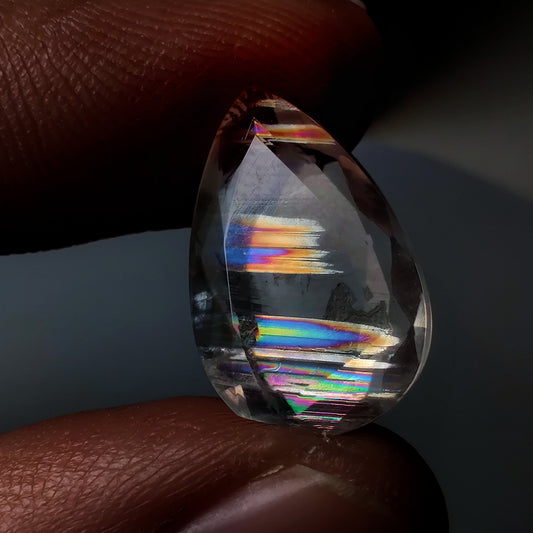 Rare Malawi Moonstone Faceted Portrait Cut AAA