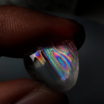 Rare Malawi Moonstone Faceted Portrait Cut AAA