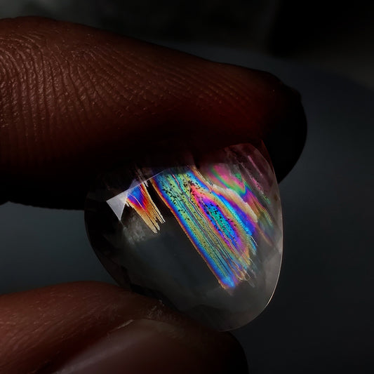 Rare Malawi Moonstone Faceted Portrait Cut AAA