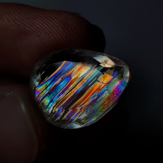 Rare Malawi Moonstone Faceted AAA