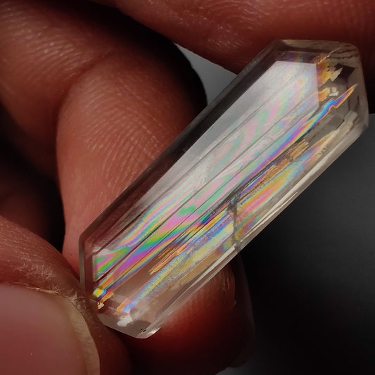 Rare Malawi Moonstone Faceted Portrait Cut AAA