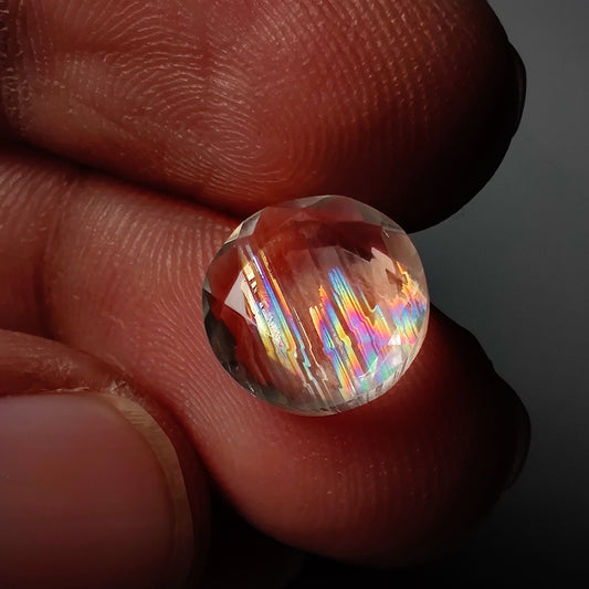Rare Malawi Moonstone Faceted Portrait Cut AAA