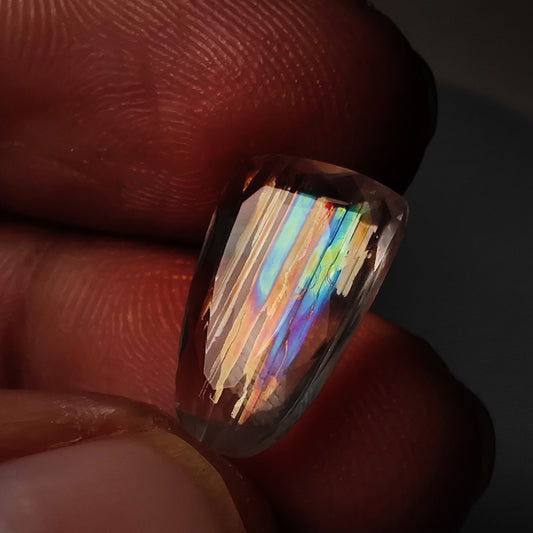 Rare Malawi Moonstone Faceted Portrait Cut AAA