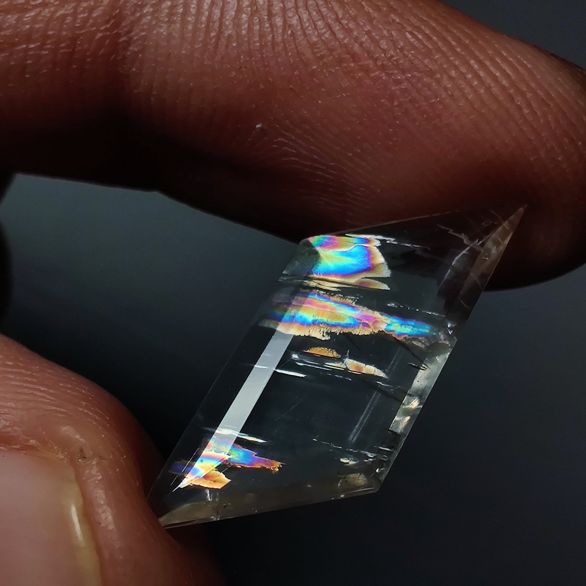 Rare Malawi Moonstone Faceted Portrait Cut AAA