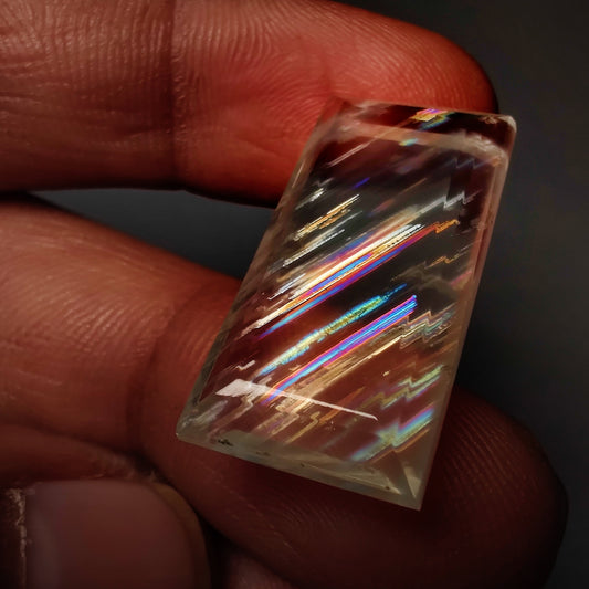 Rare Malawi Moonstone Faceted Portrait Cut AAA