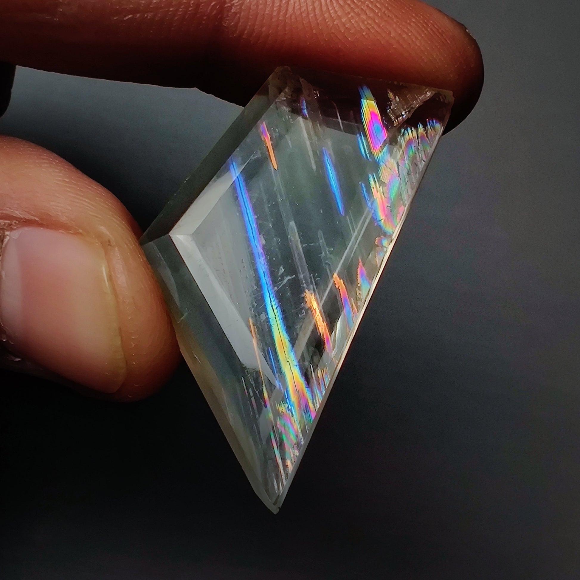 Rare Malawi Moonstone Faceted Portrait Cut AAA