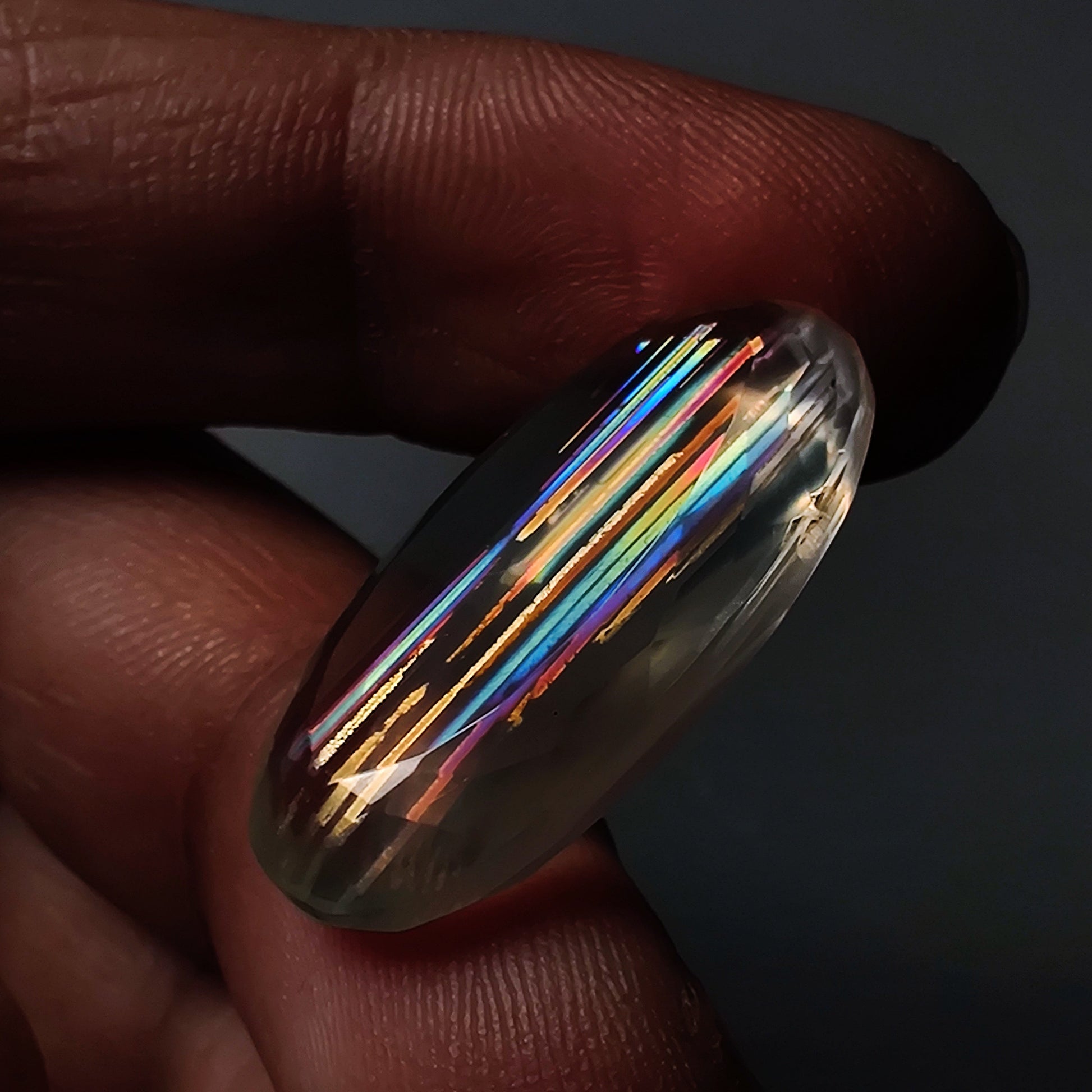Rare Malawi Moonstone Faceted Portrait Cut AAA