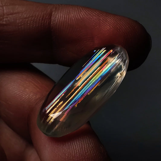 Rare Malawi Moonstone Faceted Portrait Cut AAA