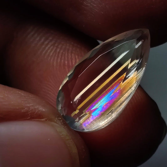 Rare Malawi Moonstone Faceted Portrait Cut AAA