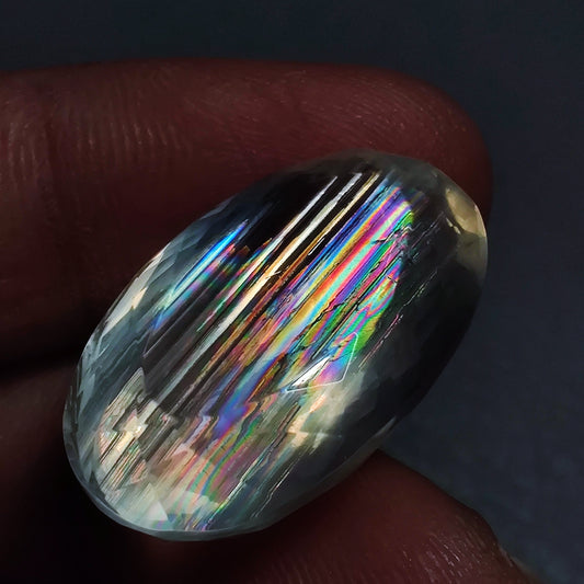 Rare Malawi Moonstone Faceted AAA