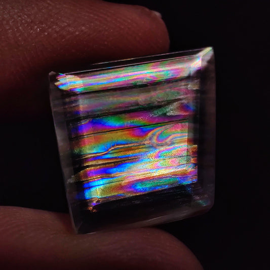 Rare Malawi Moonstone Faceted Portrait Cut AAA