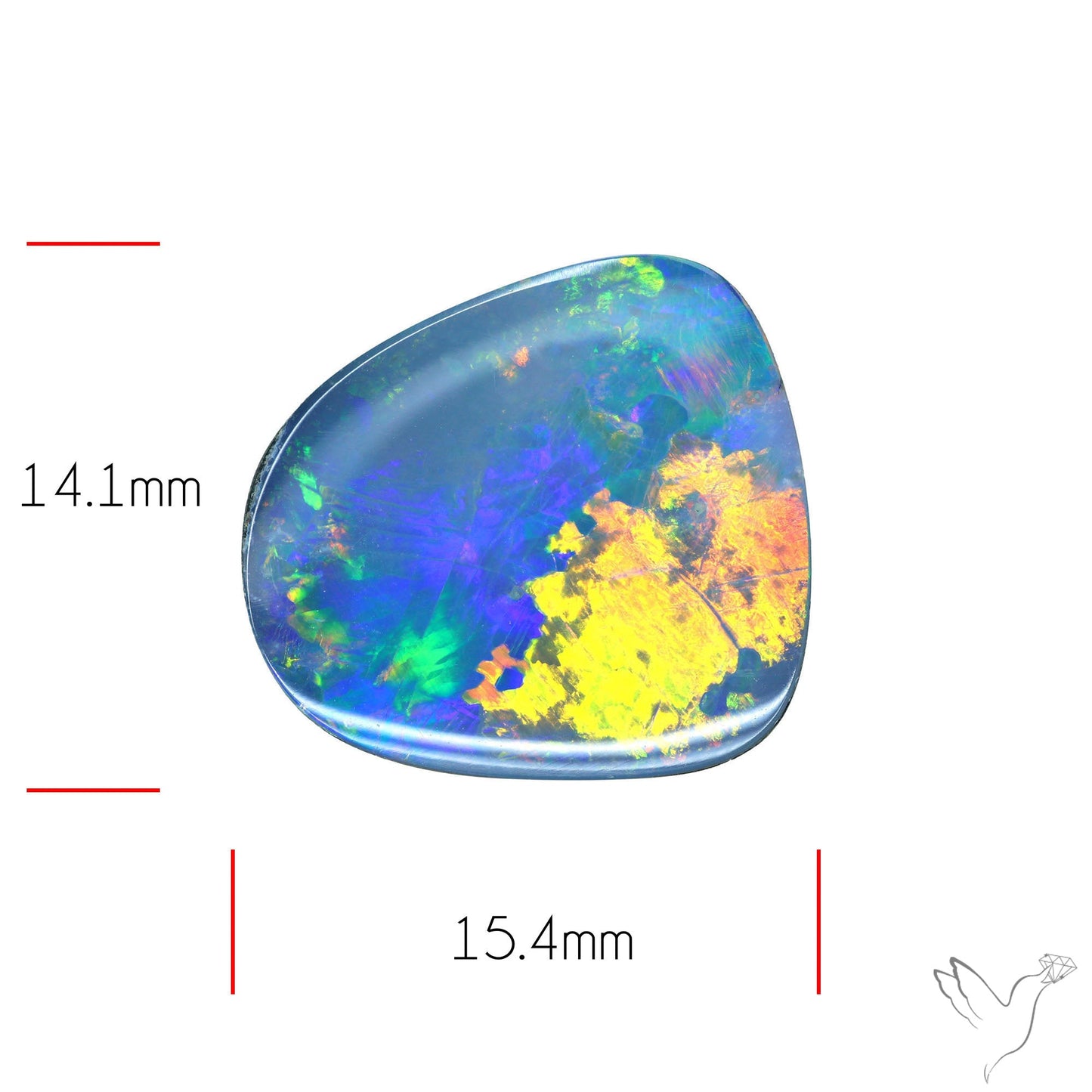 Australian Lightening Ridge Opal (Backed)