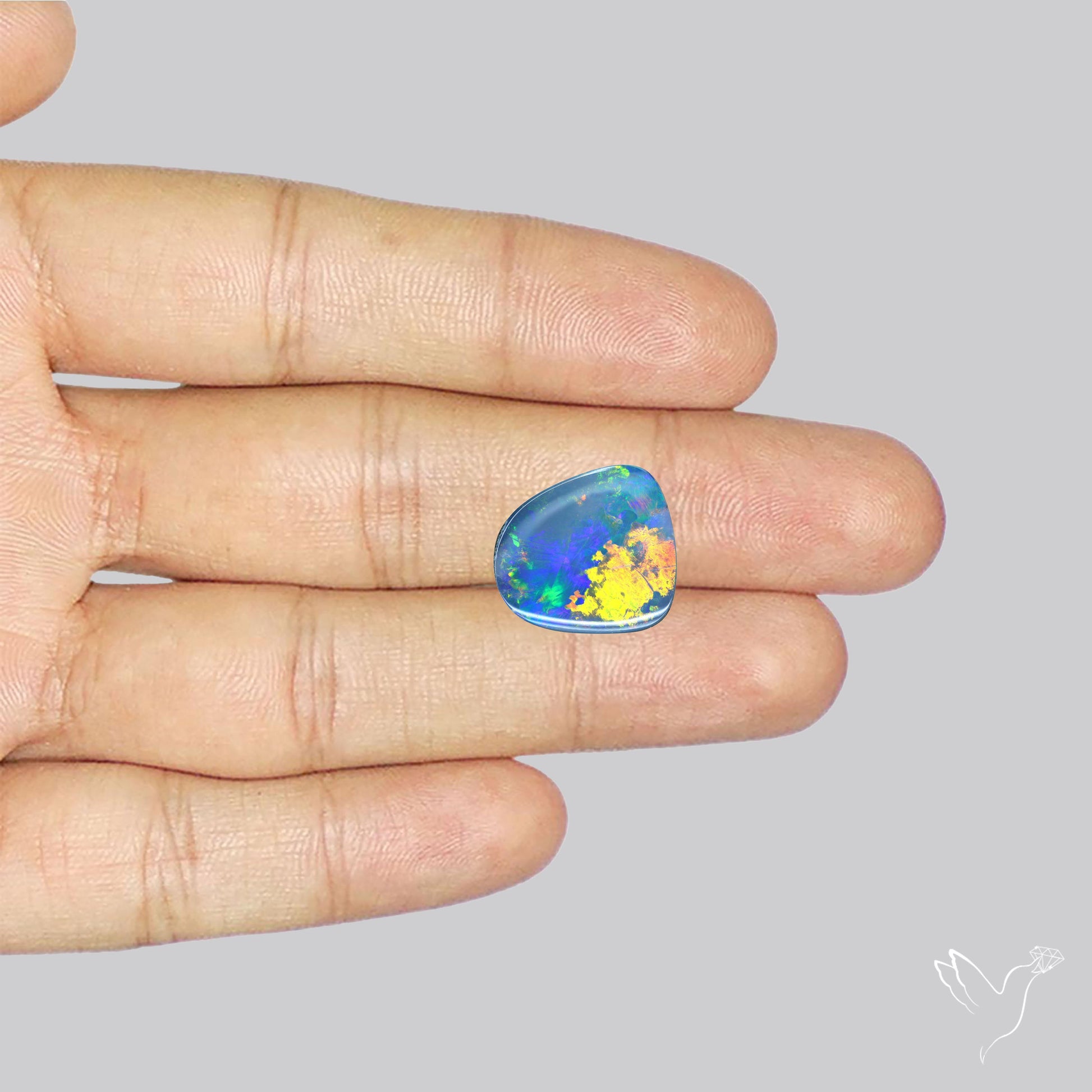 Australian Lightening Ridge Opal (Backed)