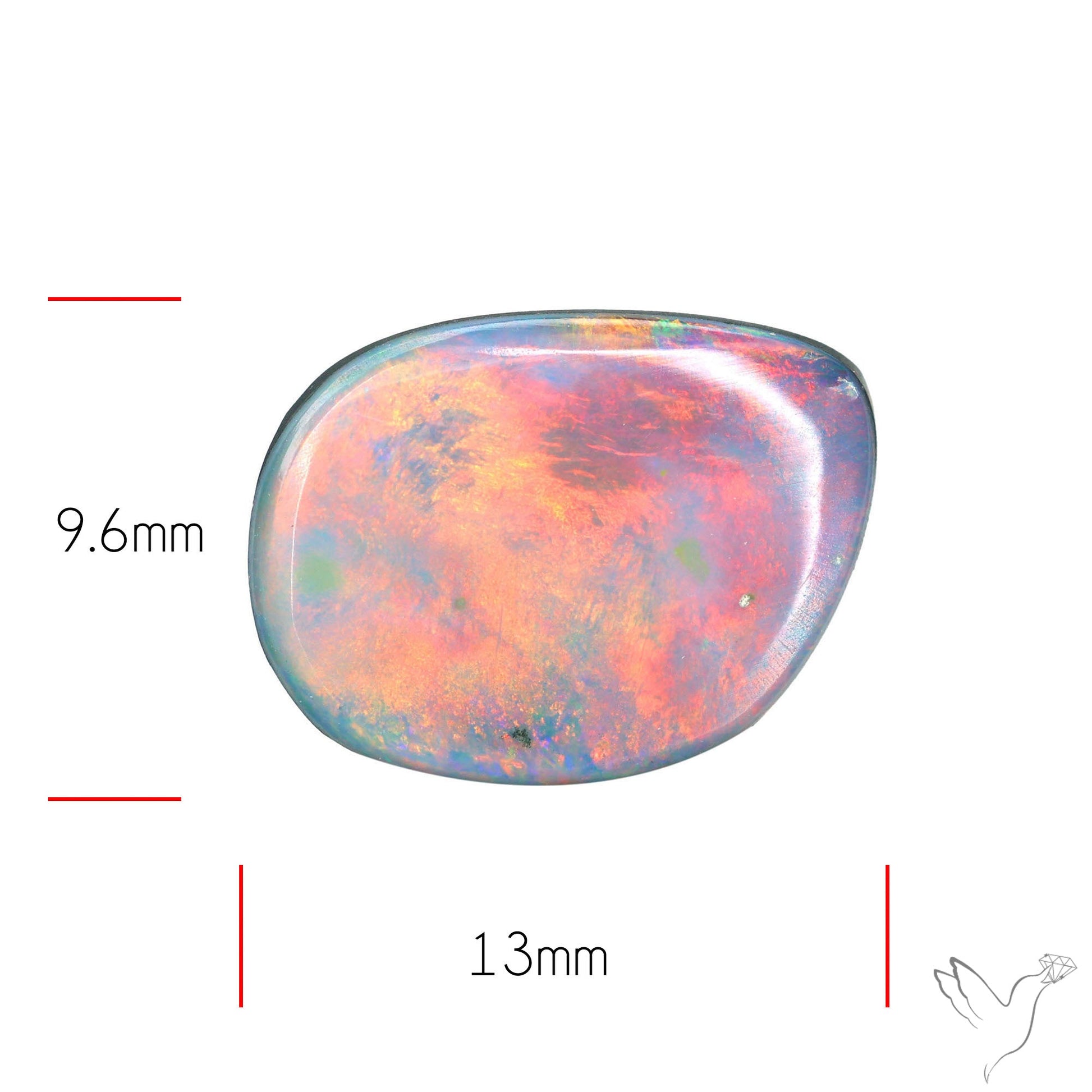 Australian Lightening Ridge Opal (Backed)