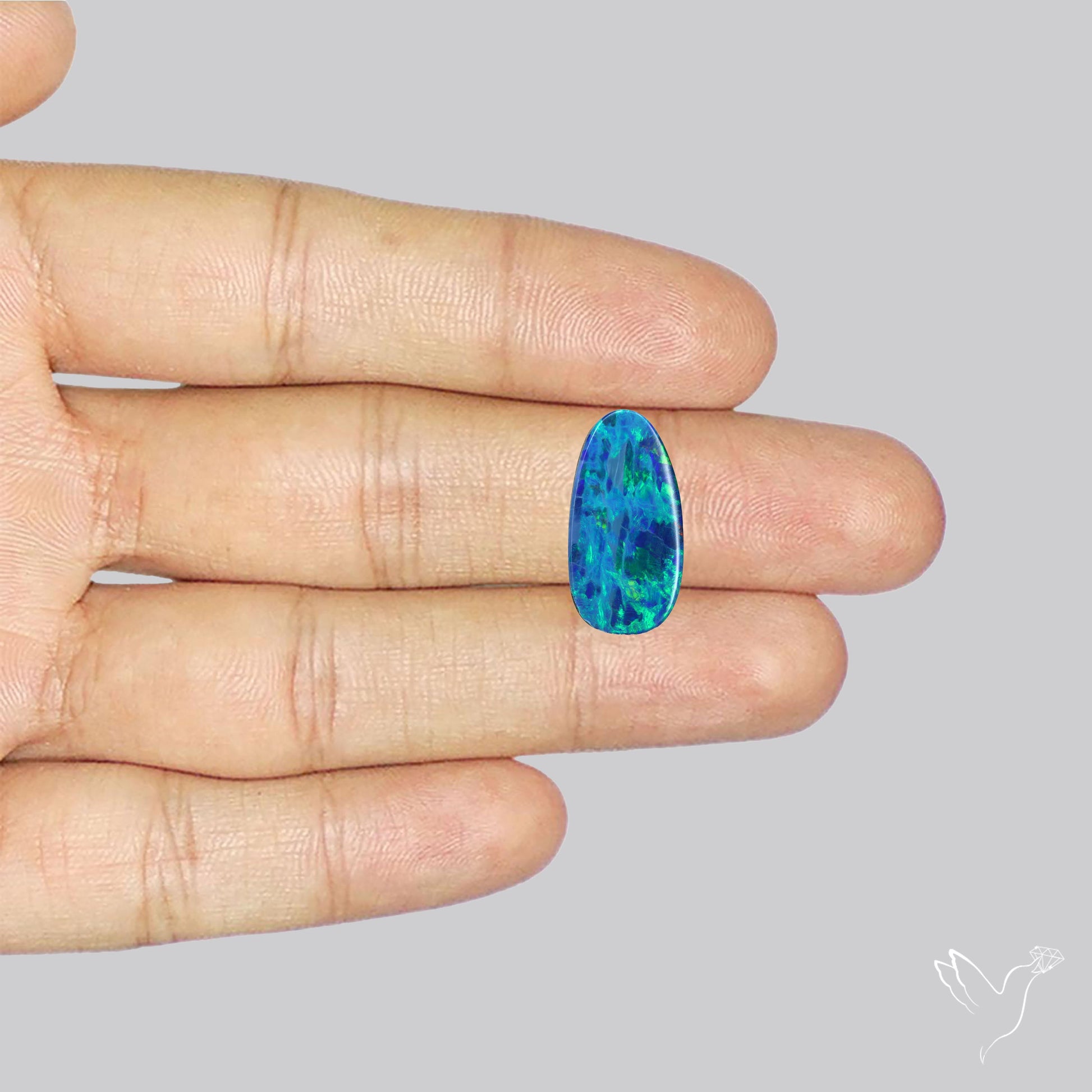 Australian Lightening Ridge Opal (Backed)