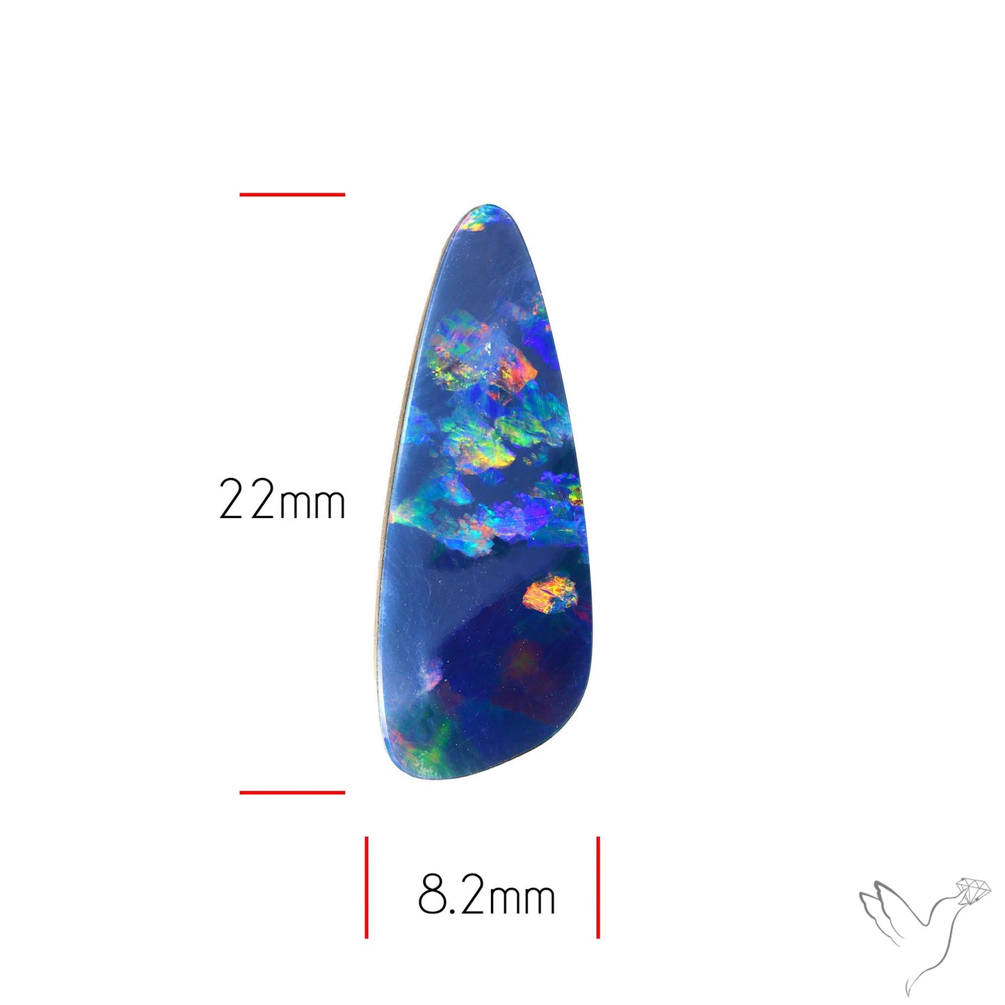 Australian Lightening Ridge Opal (Backed)