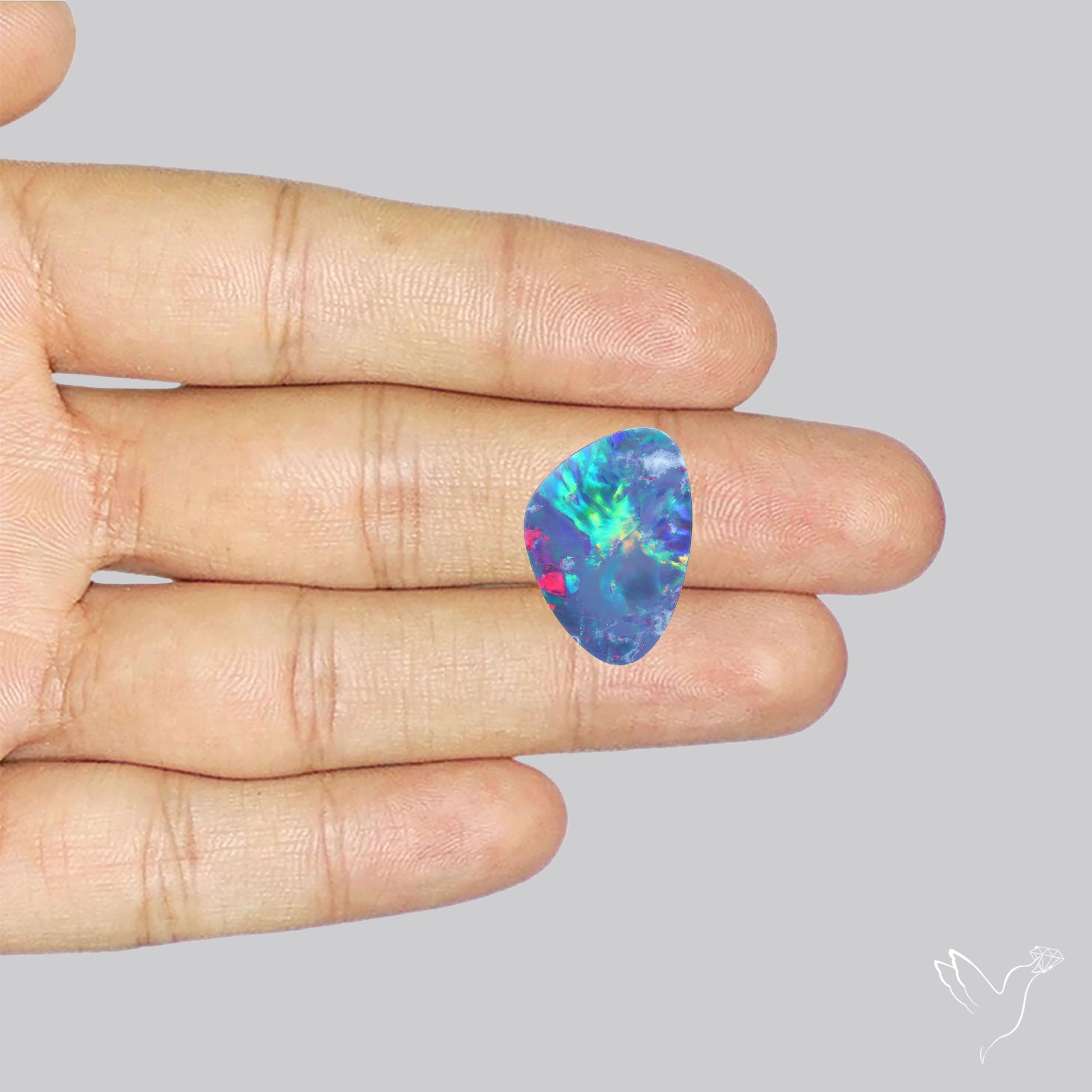 Australian Lightening Ridge Opal (Backed)