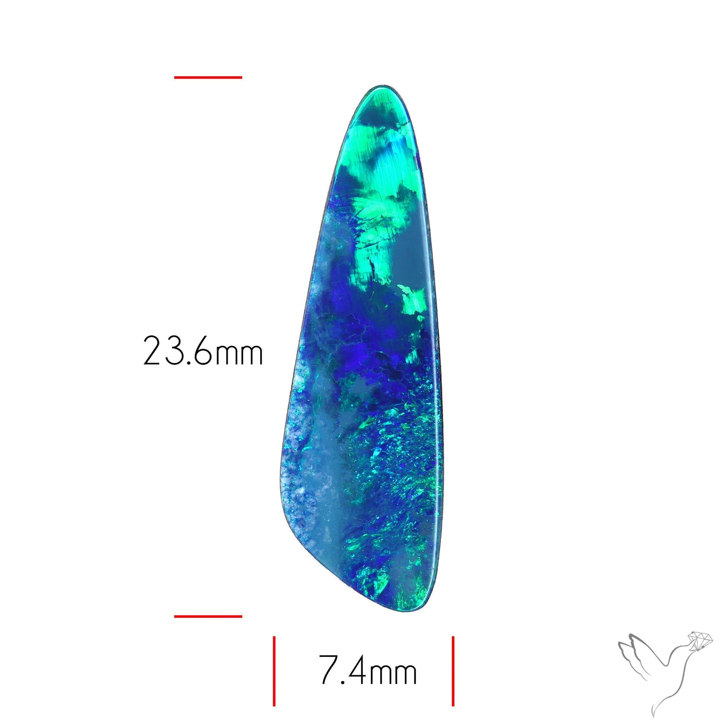 Australian Lightening Ridge Opal (Backed)