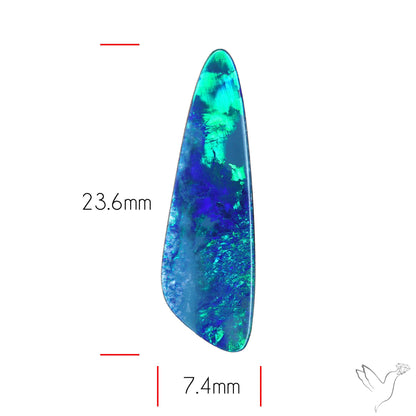 Australian Lightening Ridge Opal (Backed)