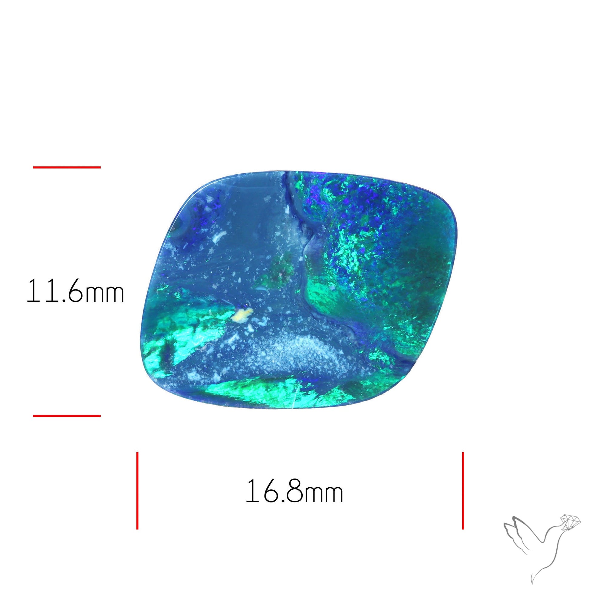 Australian Lightening Ridge Opal (Backed)