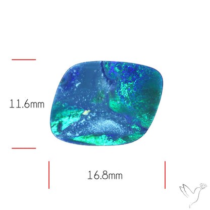 Australian Lightening Ridge Opal (Backed)