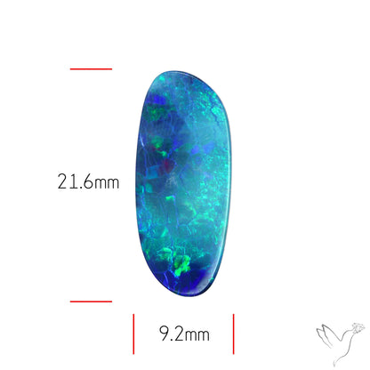 Australian Lightening Ridge Opal (Backed)