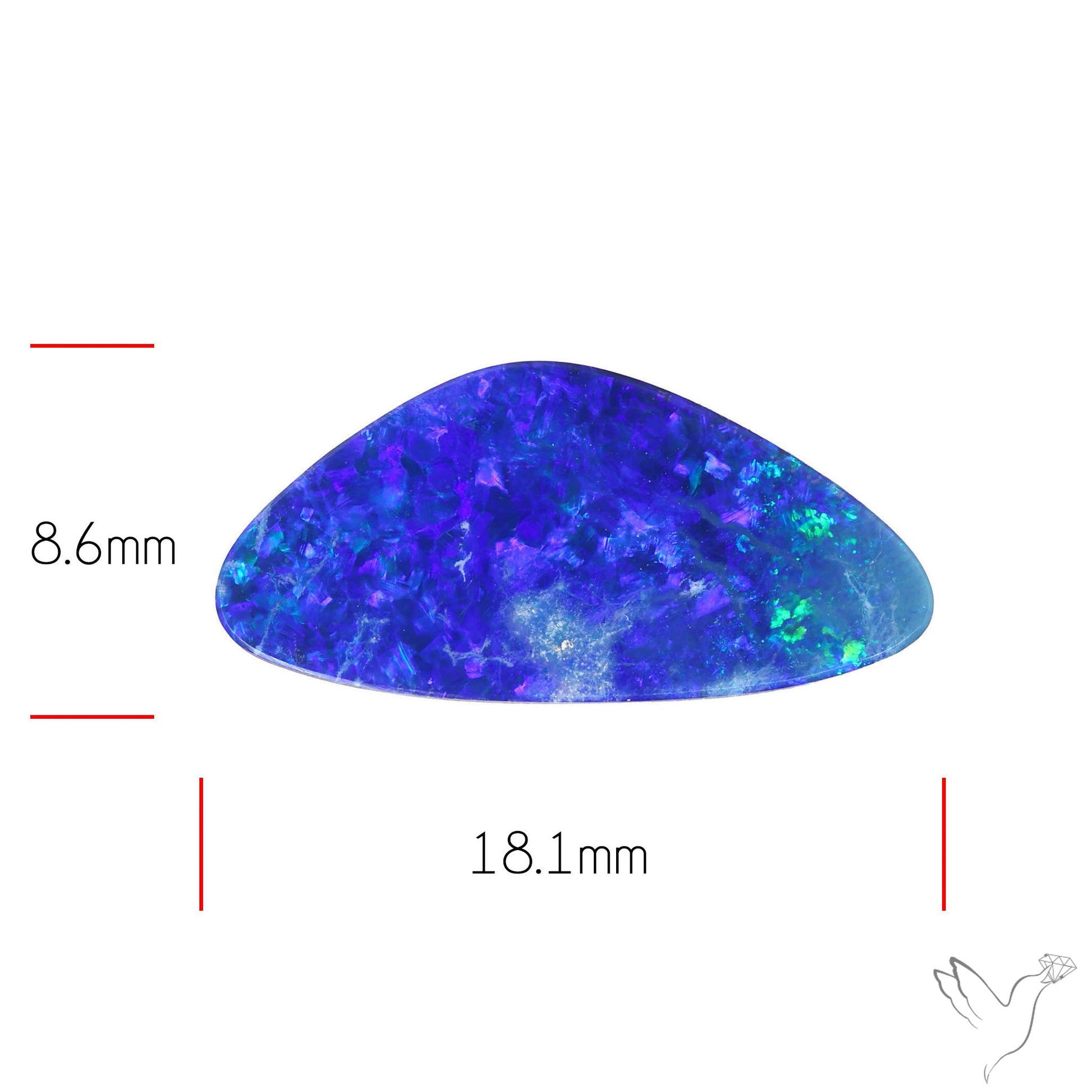 Australian Lightening Ridge Opal (Backed)