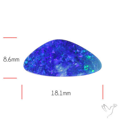Australian Lightening Ridge Opal (Backed)