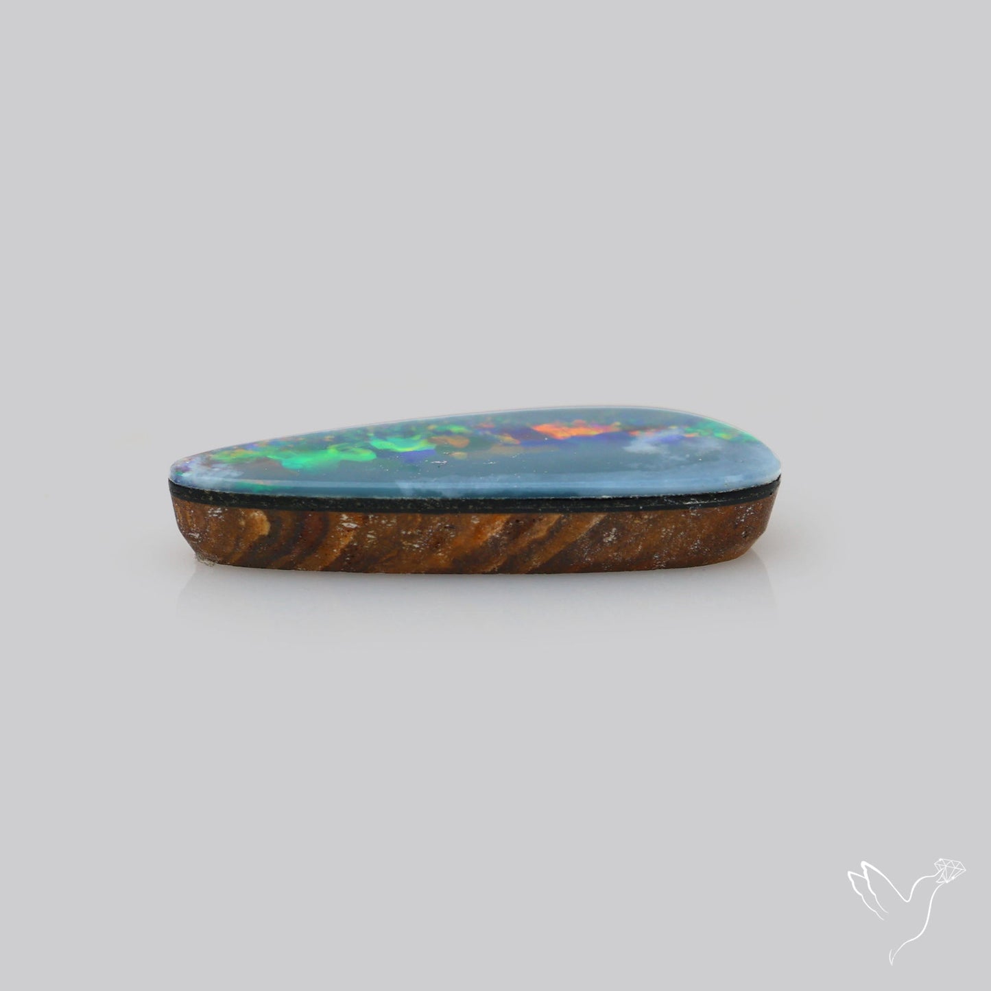 Australian Lightening Ridge Opal (Backed)