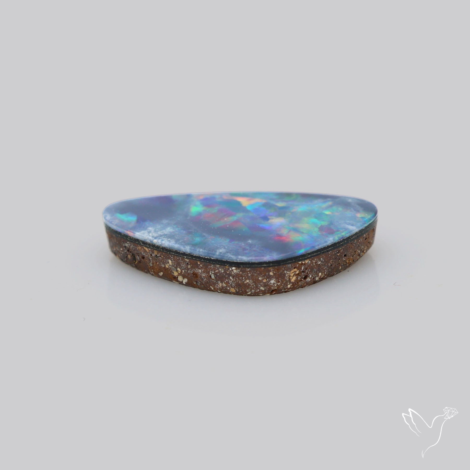 Australian Lightening Ridge Opal (Backed)