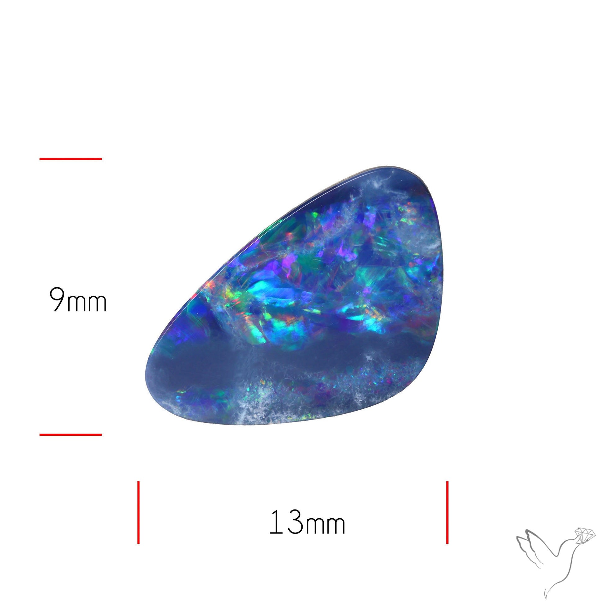 Australian Lightening Ridge Opal (Backed)