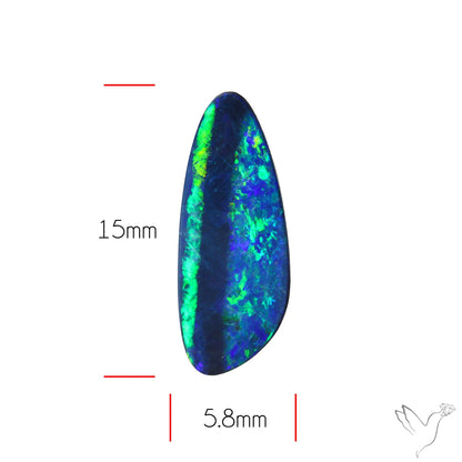 Australian Lightening Ridge Opal (Backed)