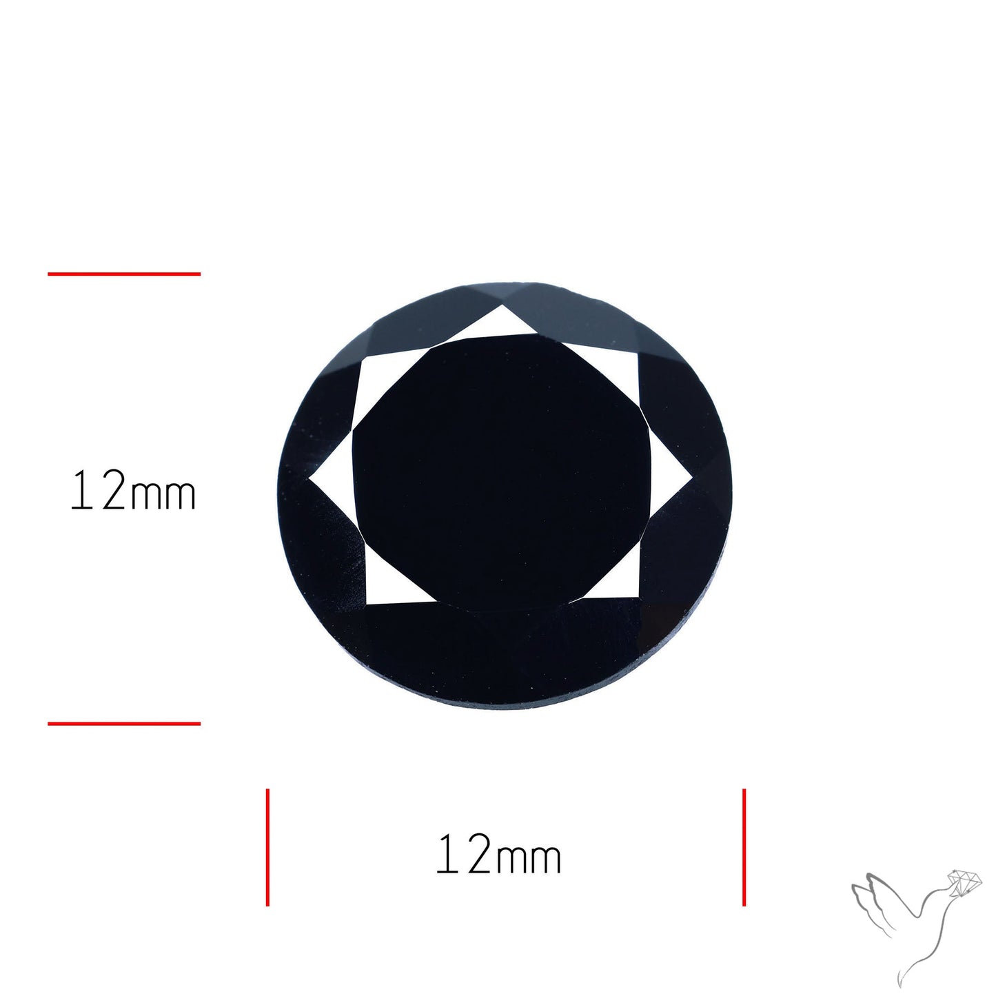Faceted Black Spinel
