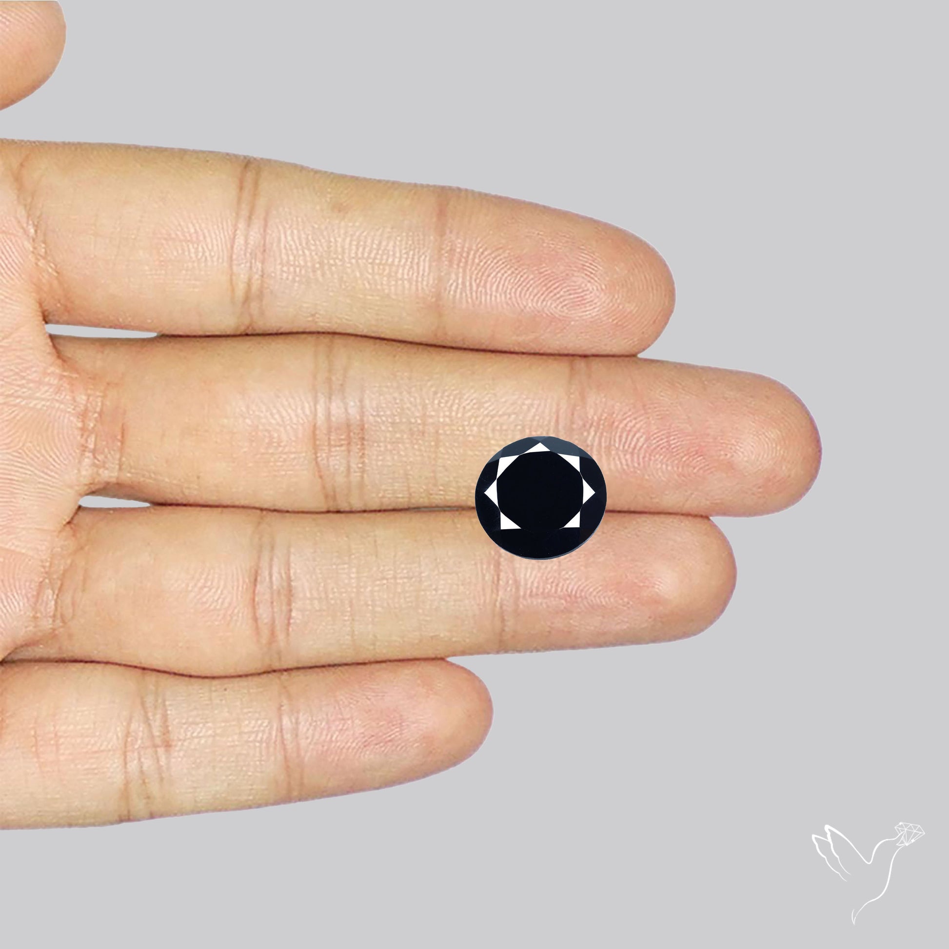 Faceted Black Spinel