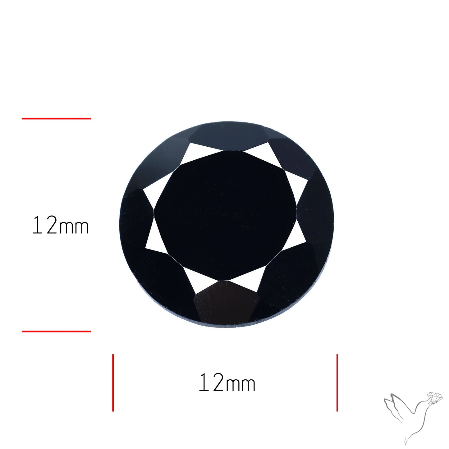 Faceted Black Spinel
