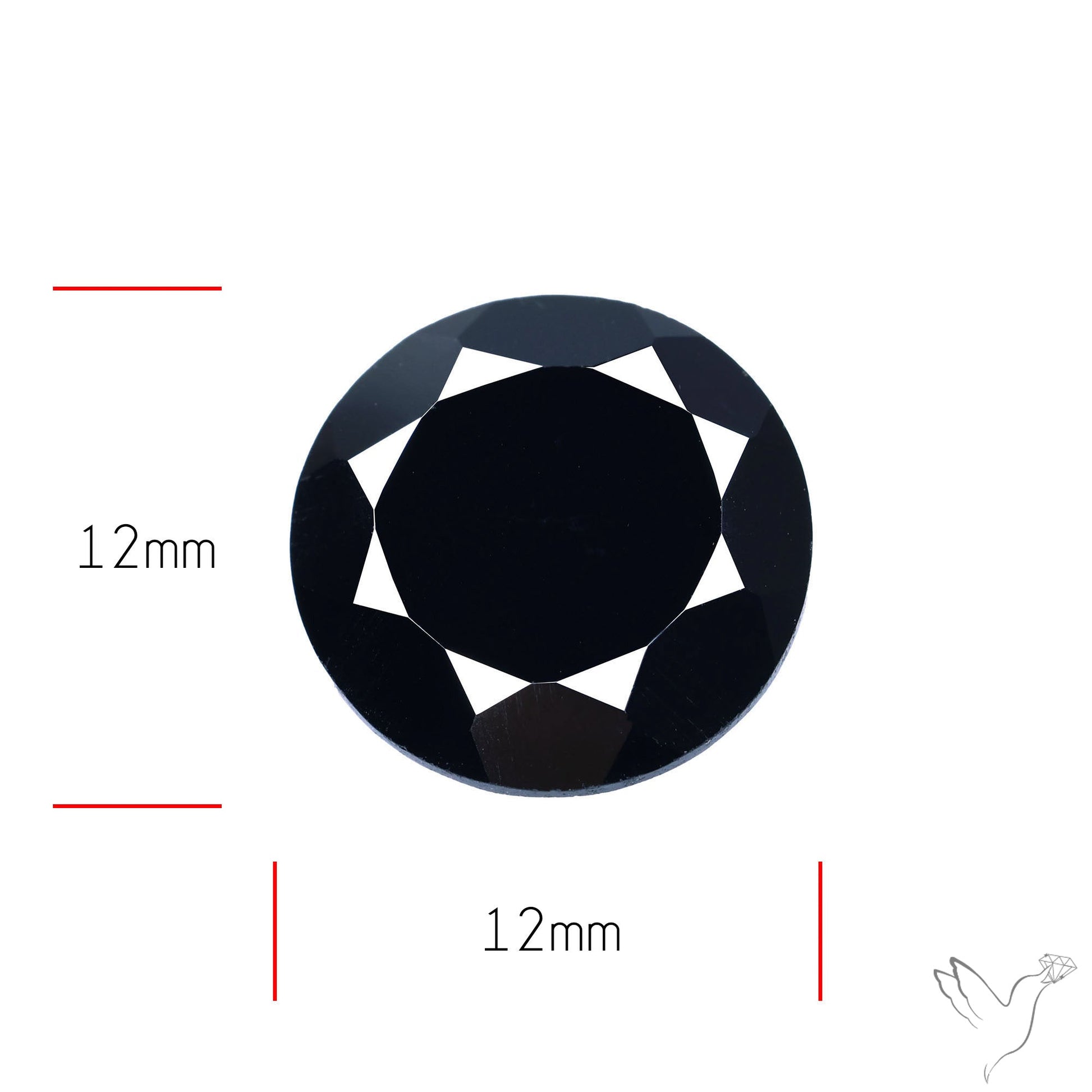 Faceted Black Spinel