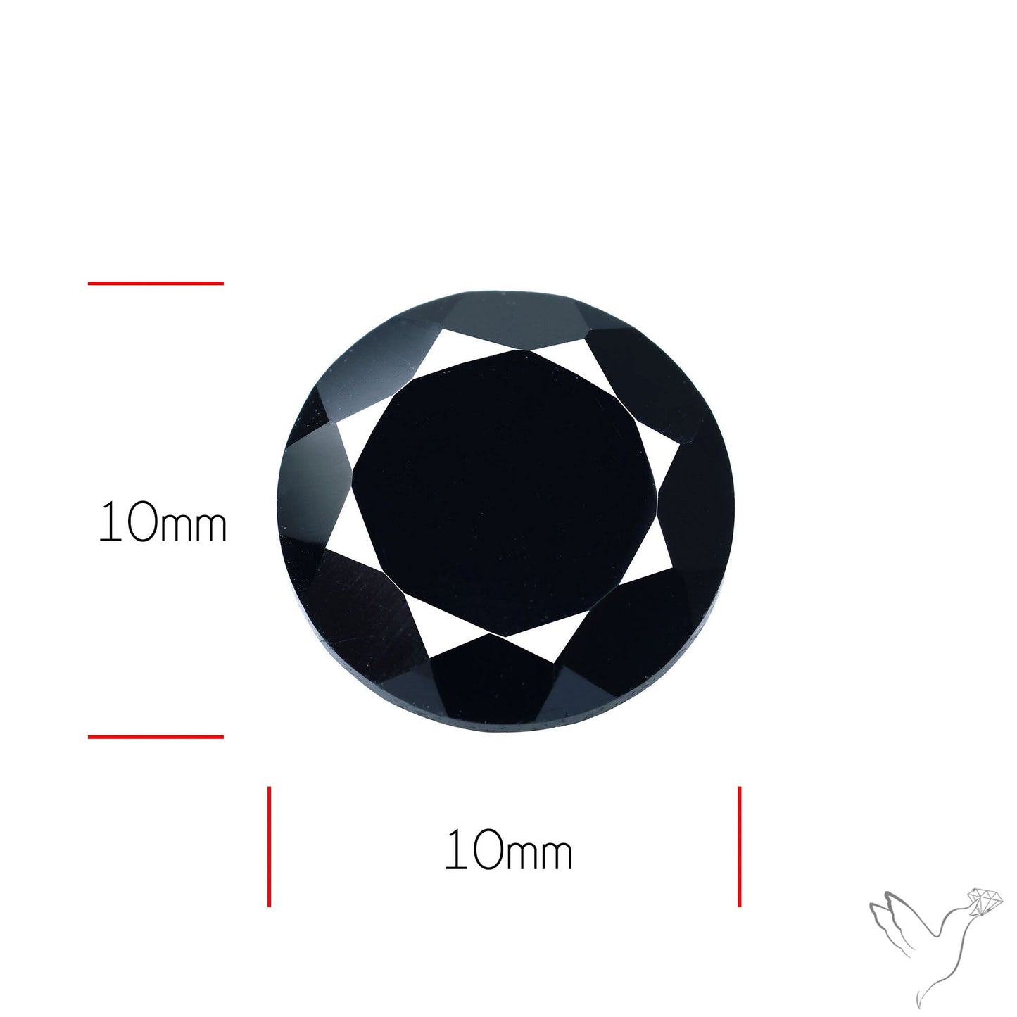 Faceted Black Spinel