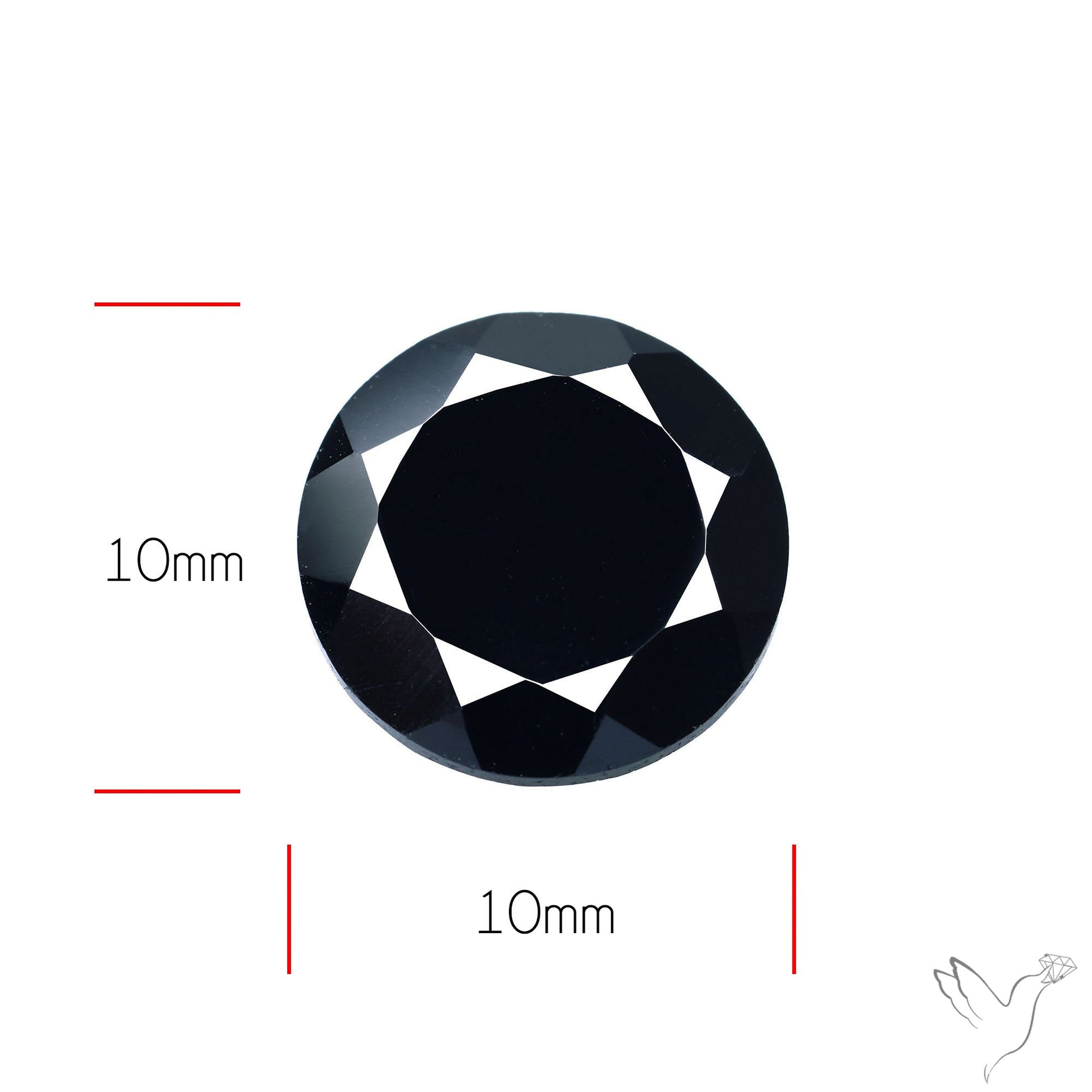 Faceted Black Spinel