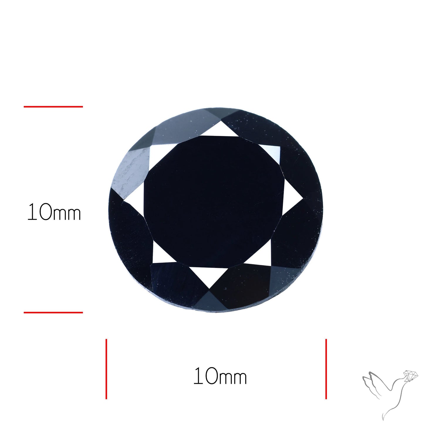 Faceted Black Spinel