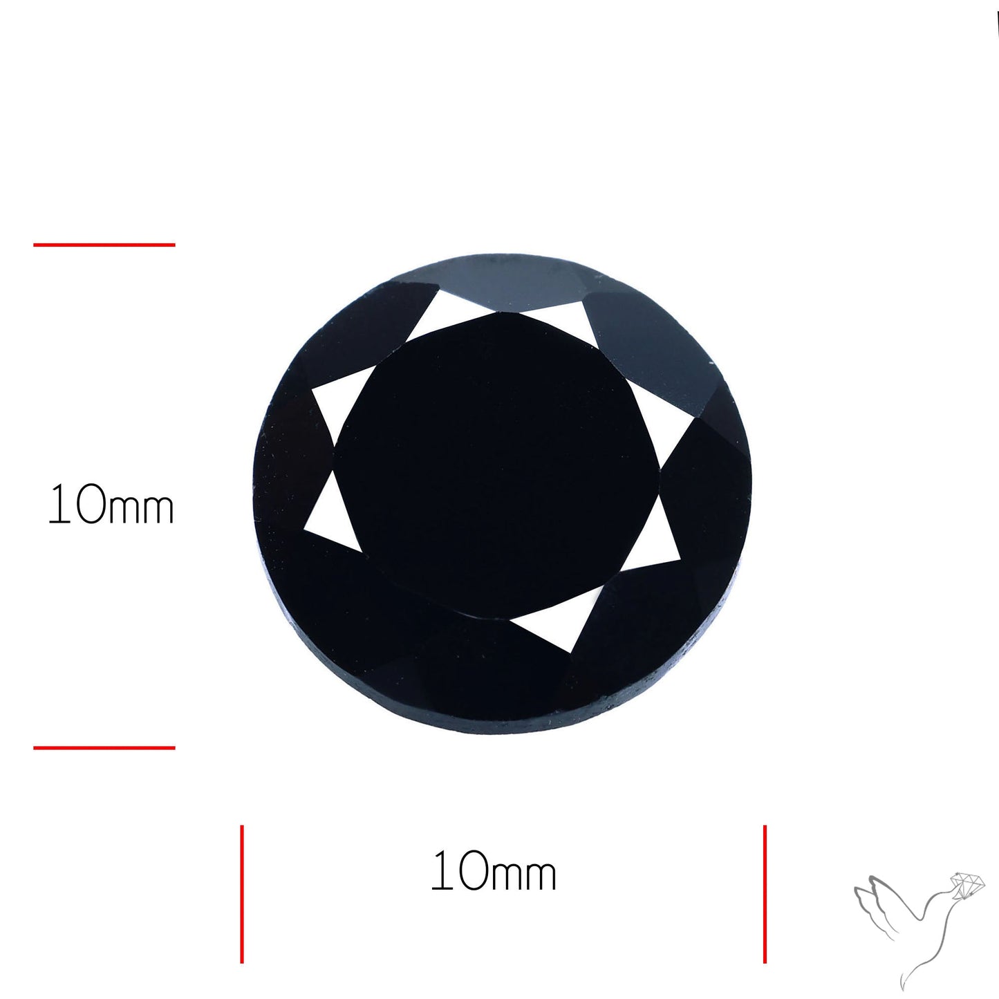 Faceted Black Spinel