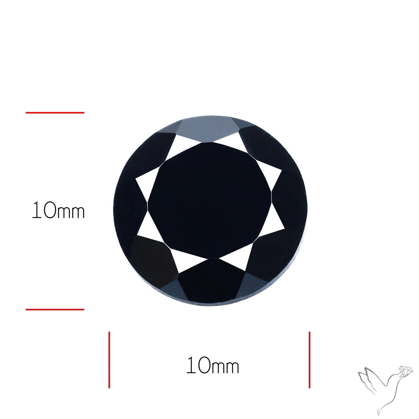Faceted Black Spinel