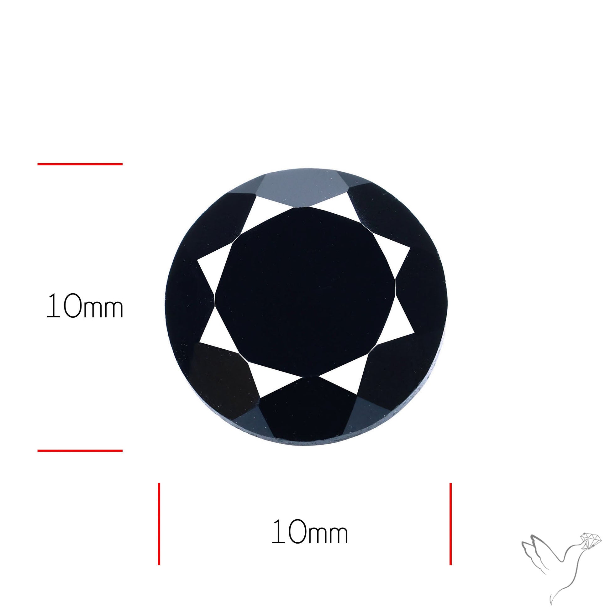 Faceted Black Spinel