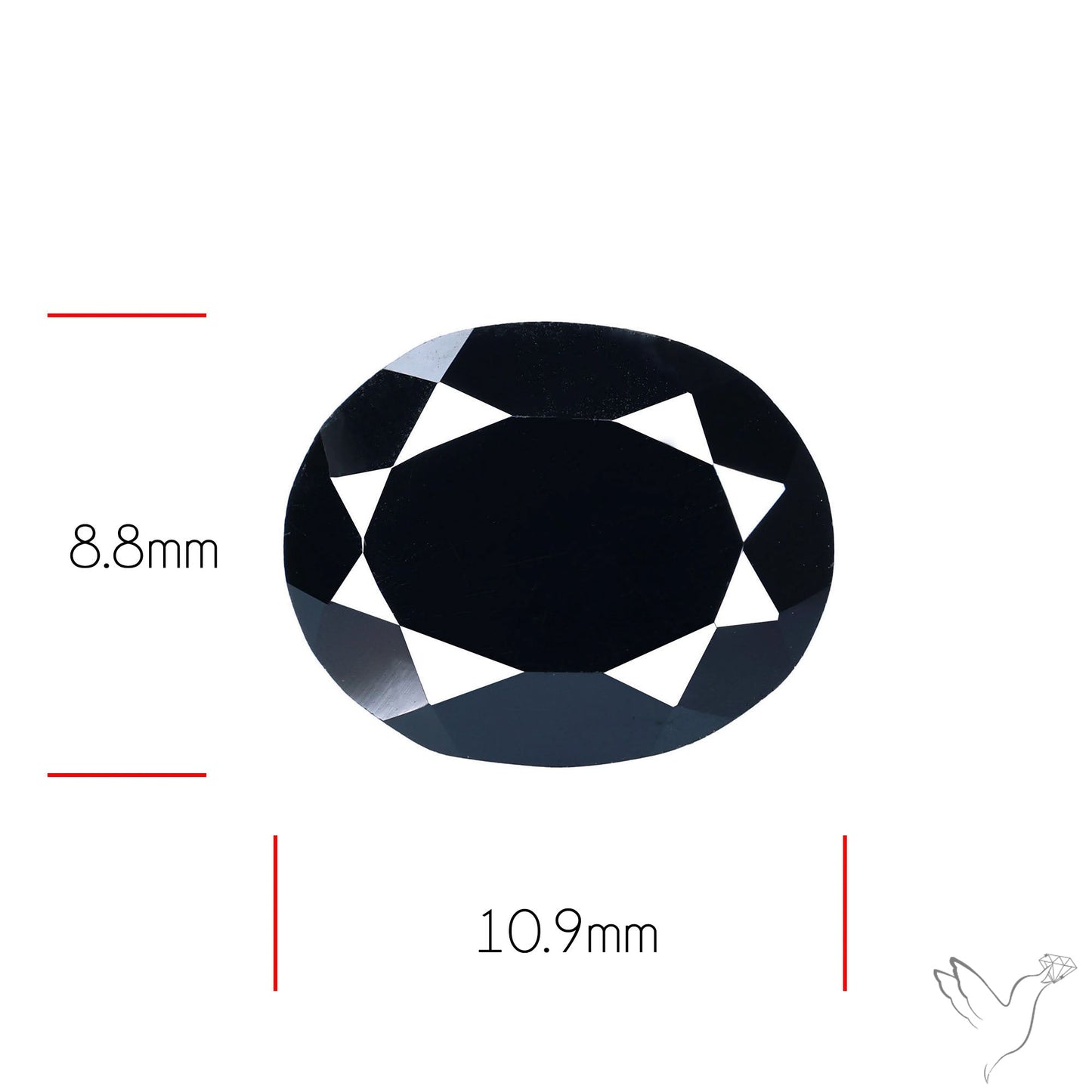 Faceted Black Spinel