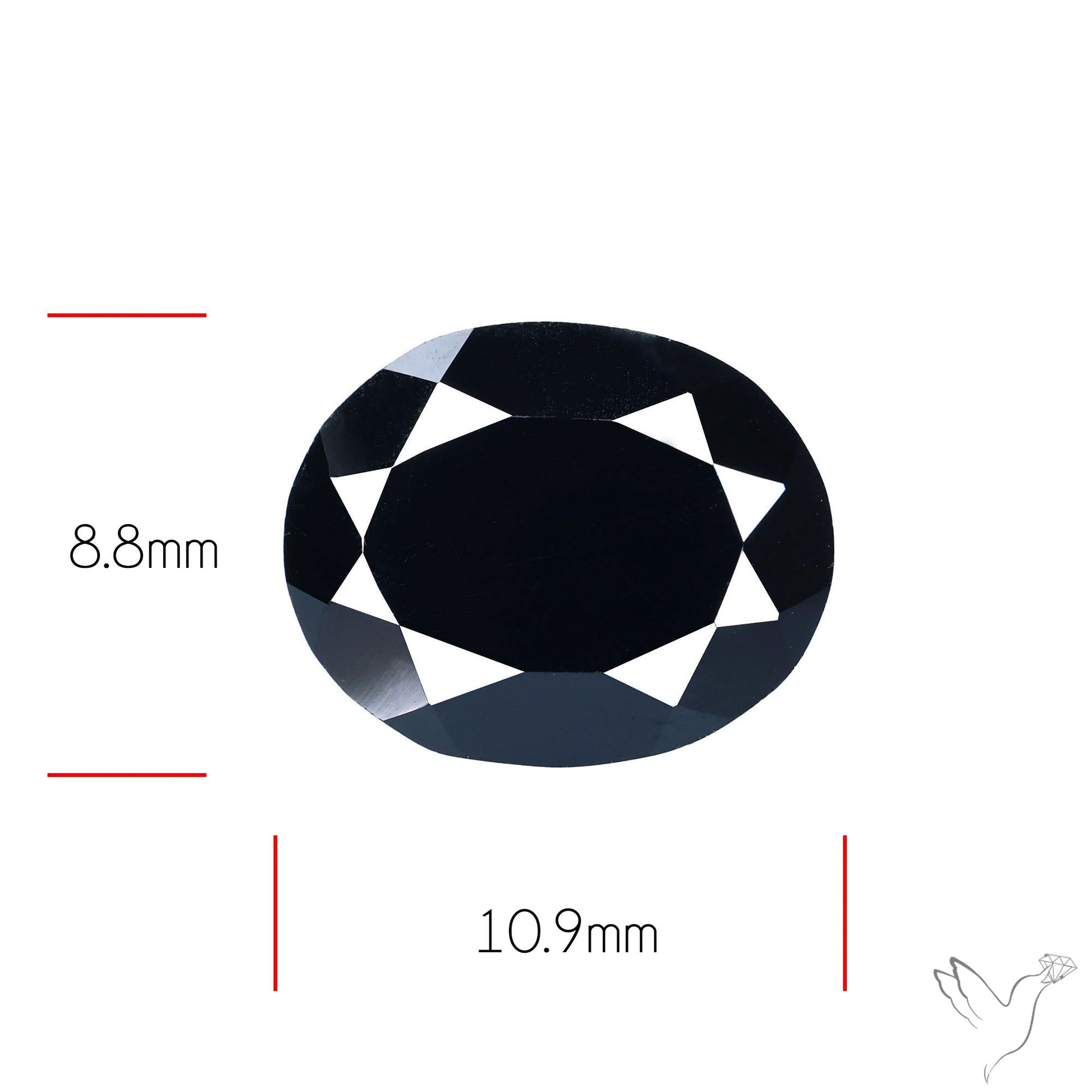 Faceted Black Spinel
